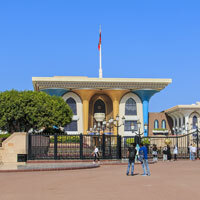 Der königliche Palast Qasr al-Alam